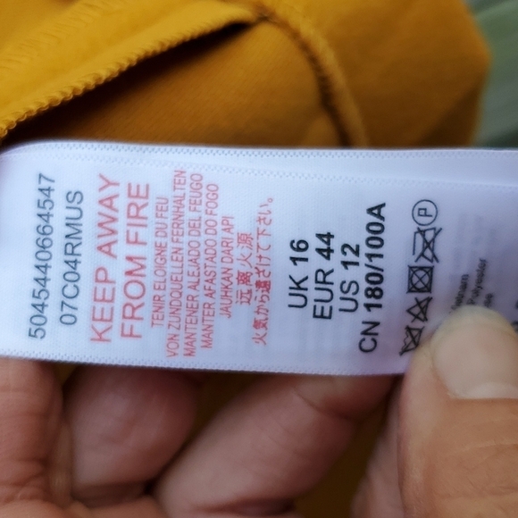 Topshop Golden One button Coat 12 NWT Oversized - Picture 4 of 5